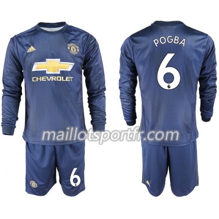 Maillot de Foot Manchester United POGBA 6 Enfant Troisieme 2018/19 ML